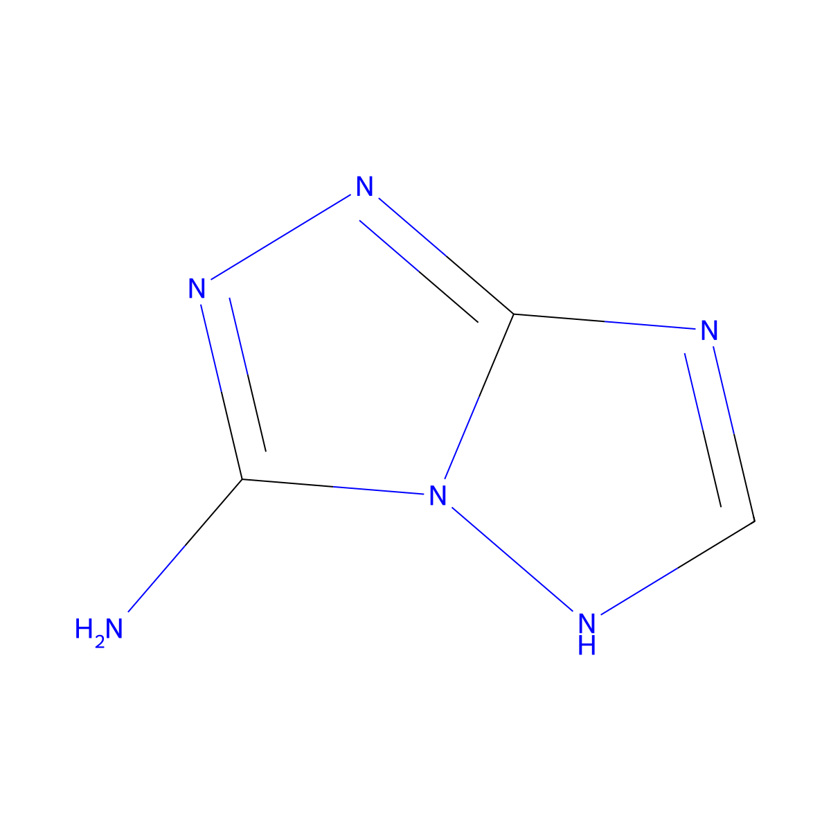 7H-[1,2,4]triazolo[4,3-b][1,2,4]triazol-3-amine molecular structure, CAS 13728-21-7