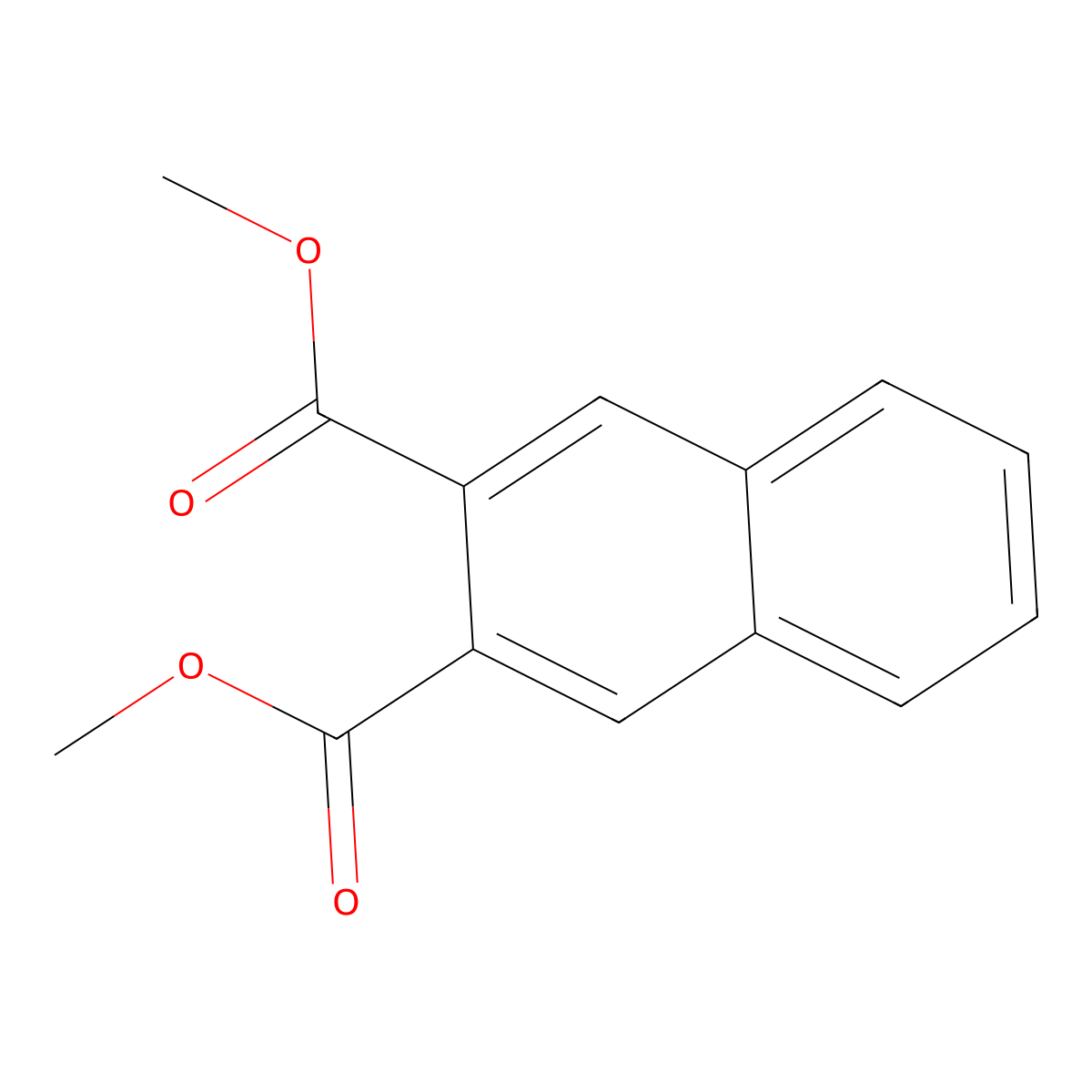 Dimethyl 2,3-naphthalenedicarboxylate molecular structure, CAS 13728-34-2