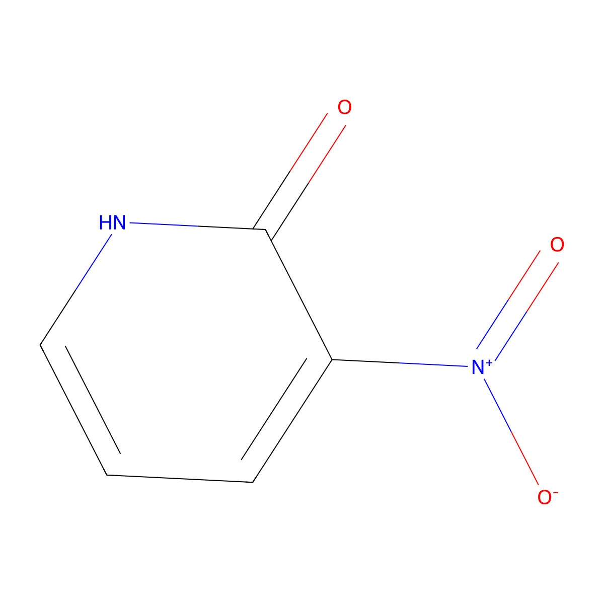 3-Nitro-2(1H)-pyridinone molecular structure, CAS 137280-55-8