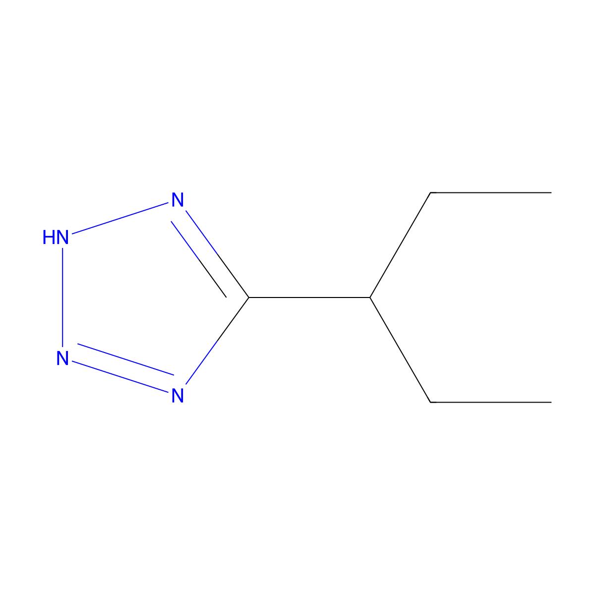 5-(3-Pentyl)tetrazole molecular structure, CAS 1372810-17-7