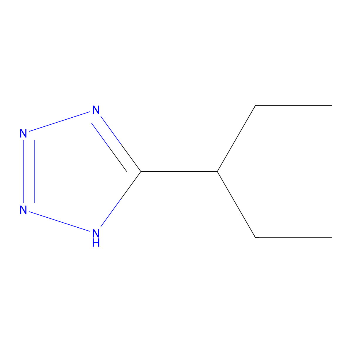 5-(3-Pentyl)tetrazole molecular structure, CAS 1372810-17-7
