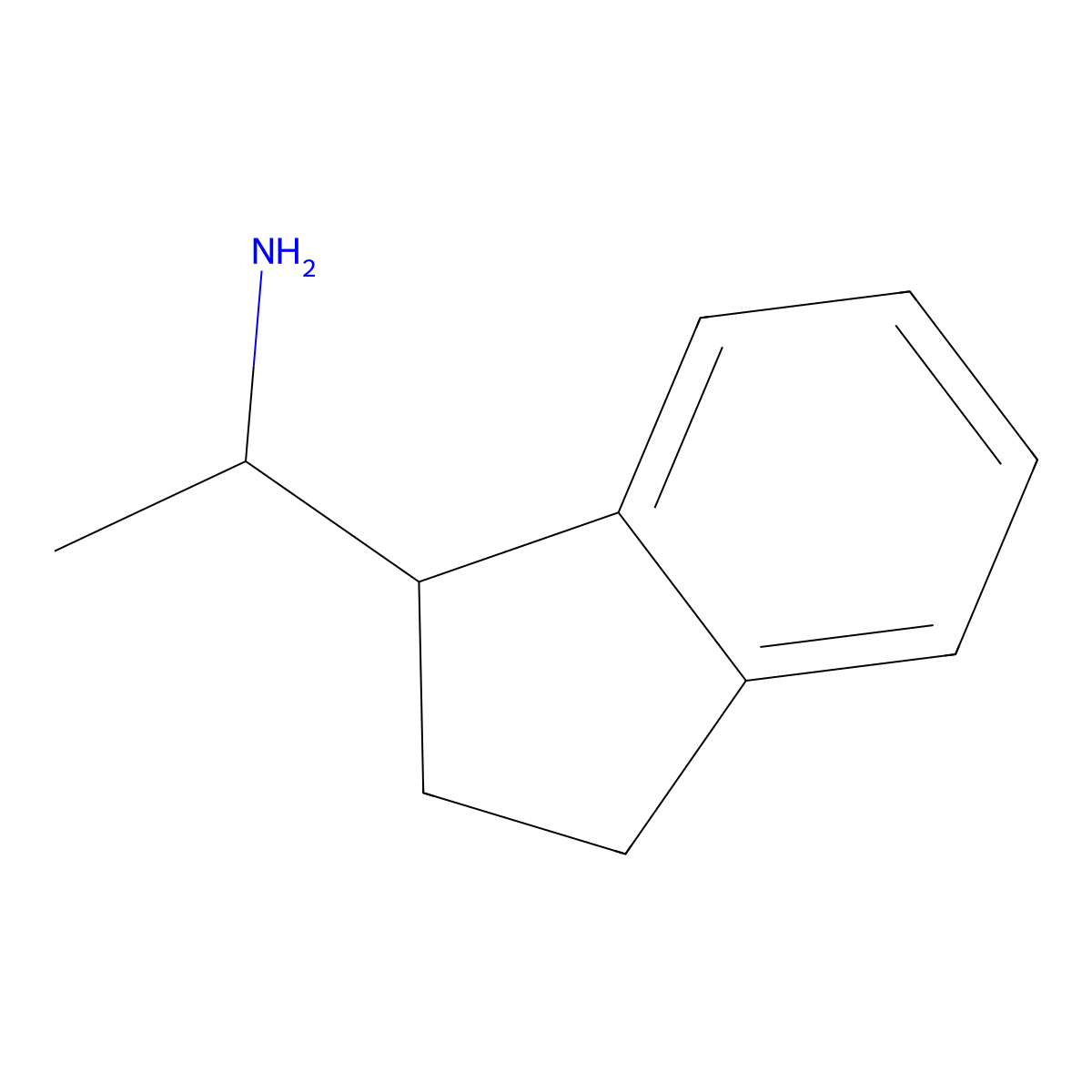 (1r)-1-(2,3-Dihydro-1h-inden-1-yl)ethan-1-amine molecular structure, CAS 1372863-06-3
