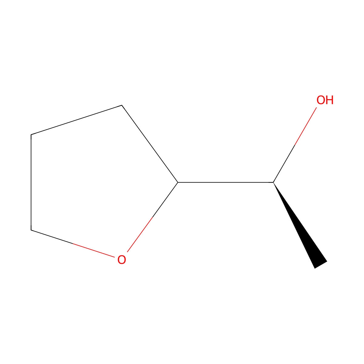 (1S)-1-(oxolan-2-yl)ethan-1-ol molecular structure, CAS 1372863-69-8