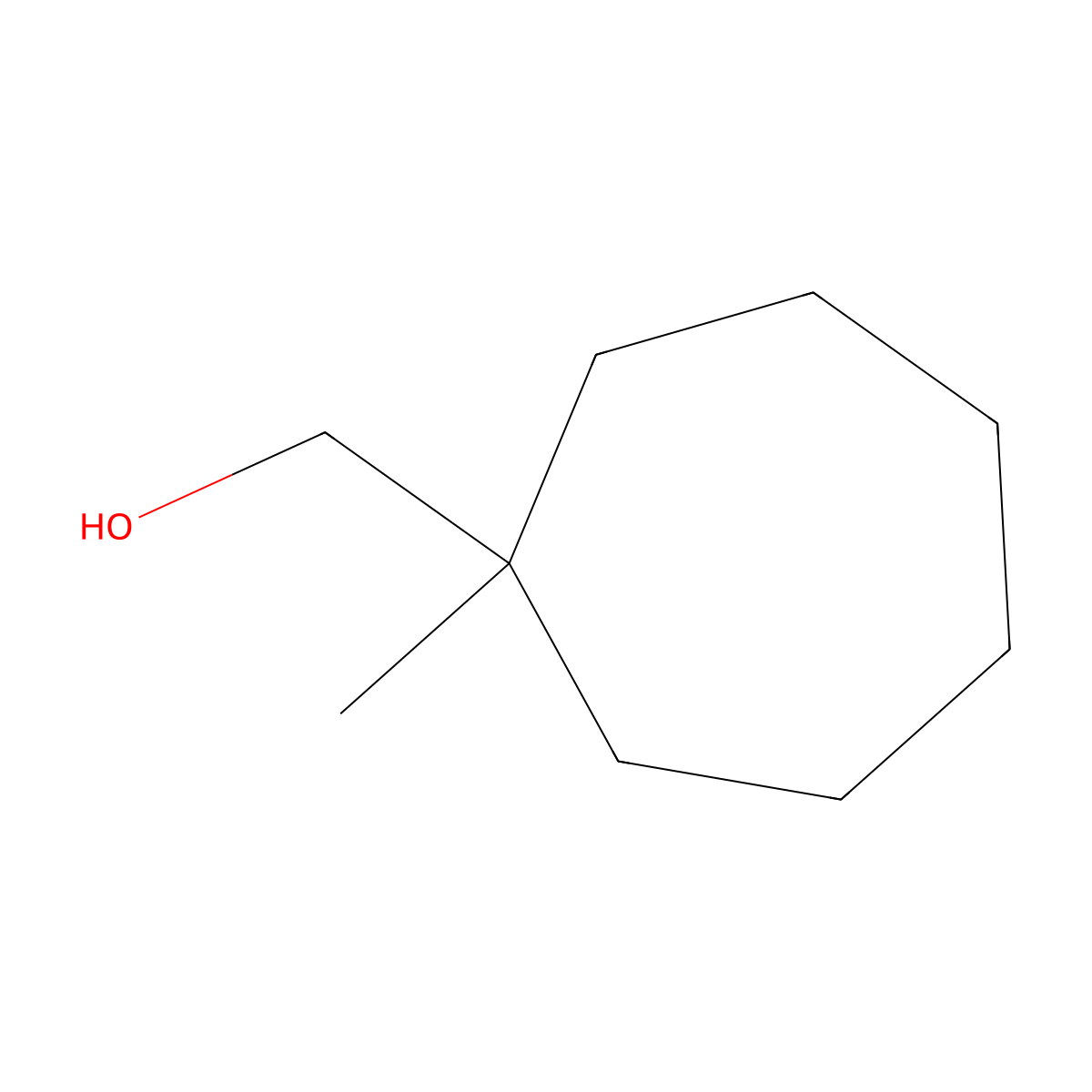 (1-Methylcycloheptyl)methanol molecular structure, CAS 1372865-00-3