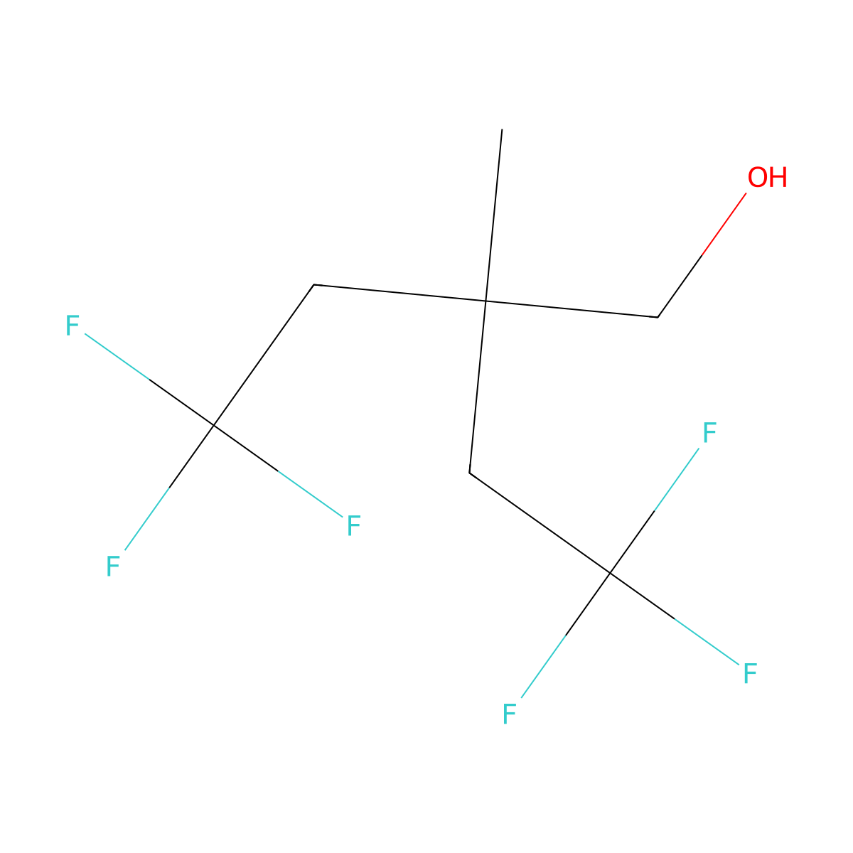 4,4,4-Trifluoro-2-methyl-2-(2,2,2-trifluoroethyl)butan-1-ol molecular structure, CAS 1372865-02-5
