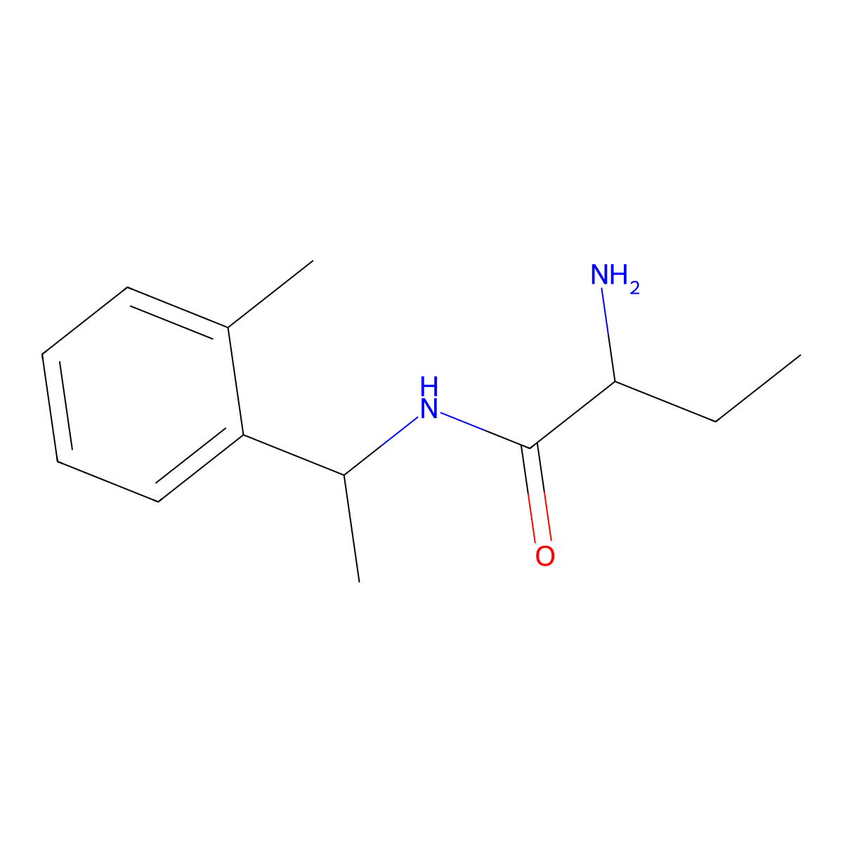(2s)-2-Amino-N-(1-(o-tolyl)ethyl)butanamide molecular structure, CAS 1372877-46-7