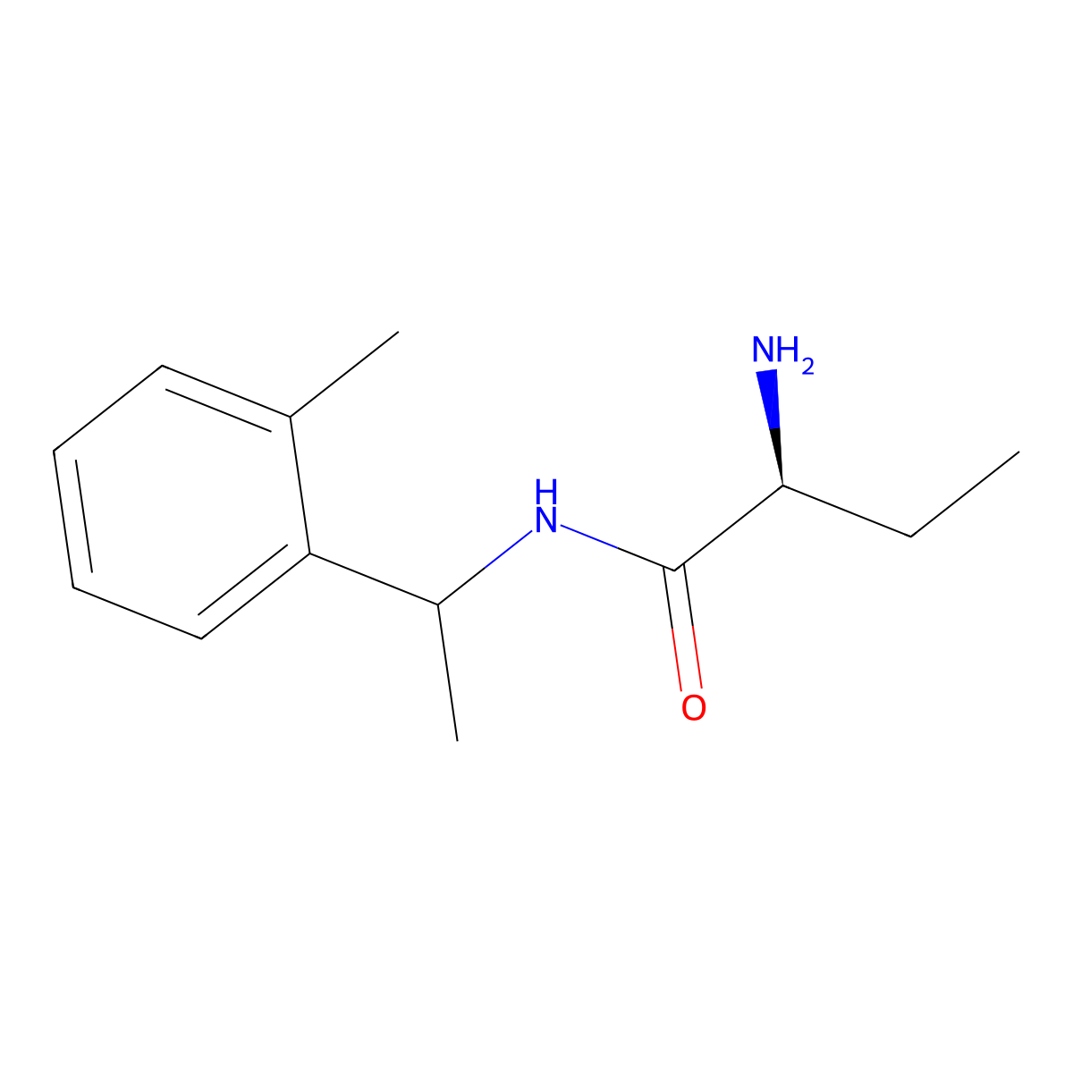 (2s)-2-Amino-N-(1-(o-tolyl)ethyl)butanamide molecular structure, CAS 1372877-46-7