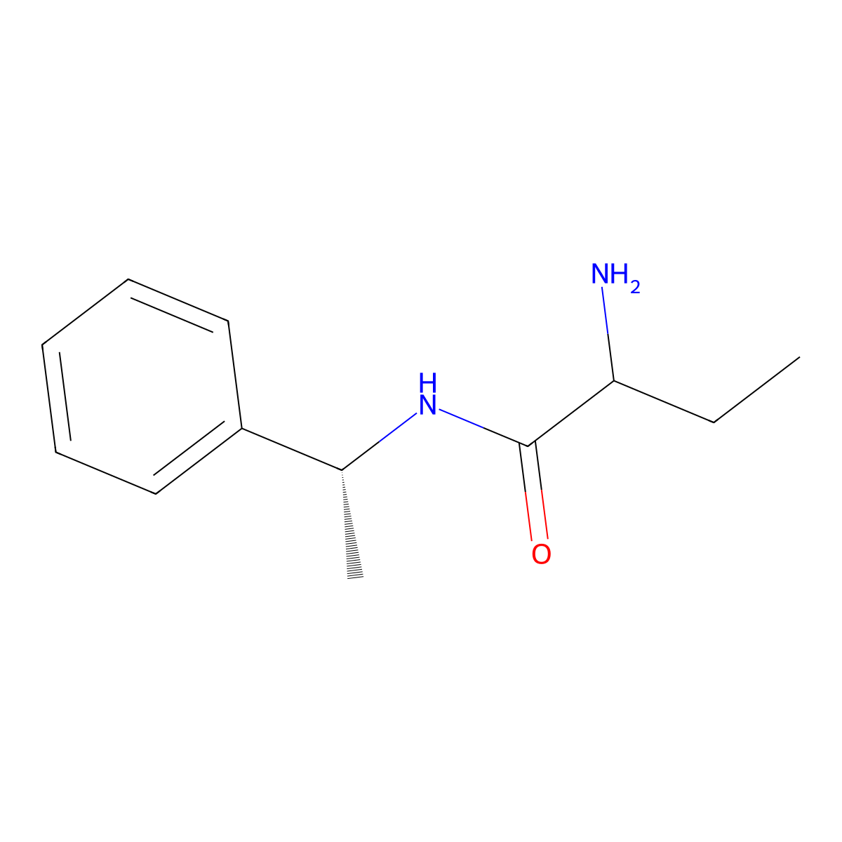2-Amino-N-((R)-1-phenylethyl)butanamide molecular structure, CAS 1372881-65-6