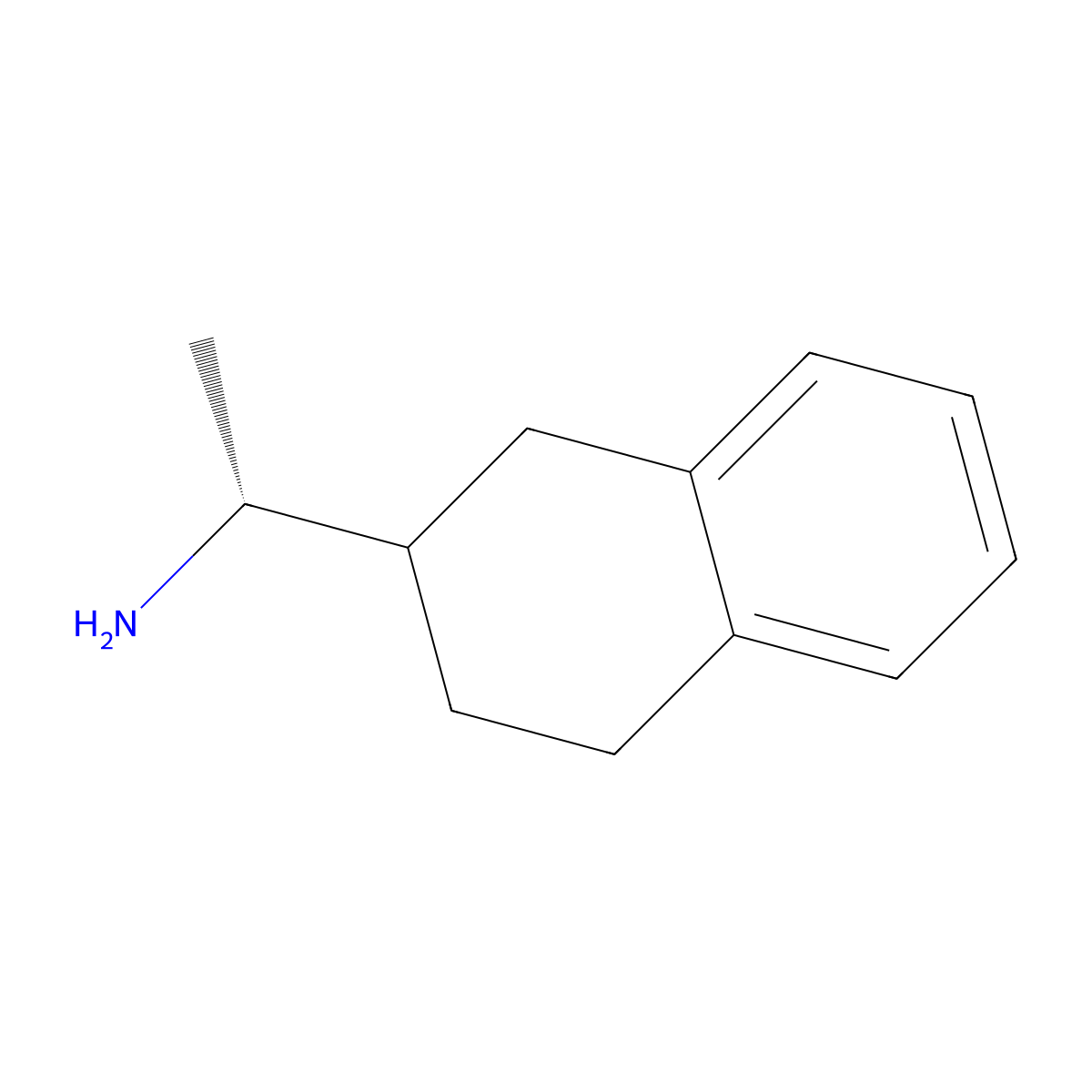 (1R)-1-(1,2,3,4-tetrahydronaphthalen-2-yl)ethan-1-amine molecular structure, CAS 1372884-61-1