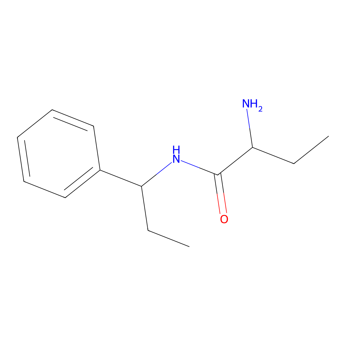 (2s)-2-Amino-N-(1-phenylpropyl)butanamide molecular structure, CAS 1372885-14-7