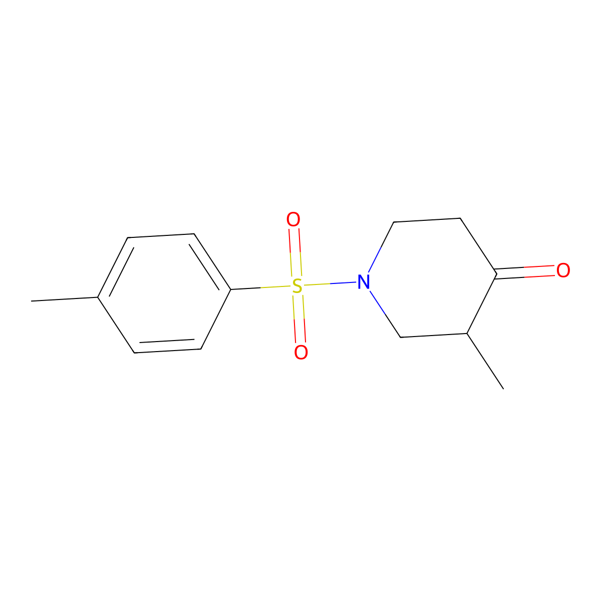 3-Methyl-1-tosylpiperidin-4-one molecular structure, CAS 13729-79-8