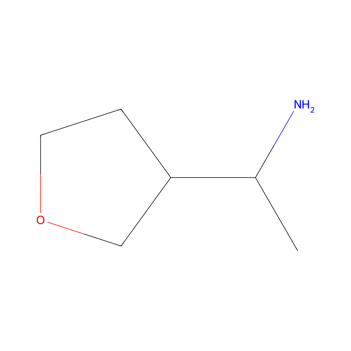 (1S)-1-(Tetrahydrofuran-3-YL)ethan-1-amine molecular structure, CAS 1372900-53-2