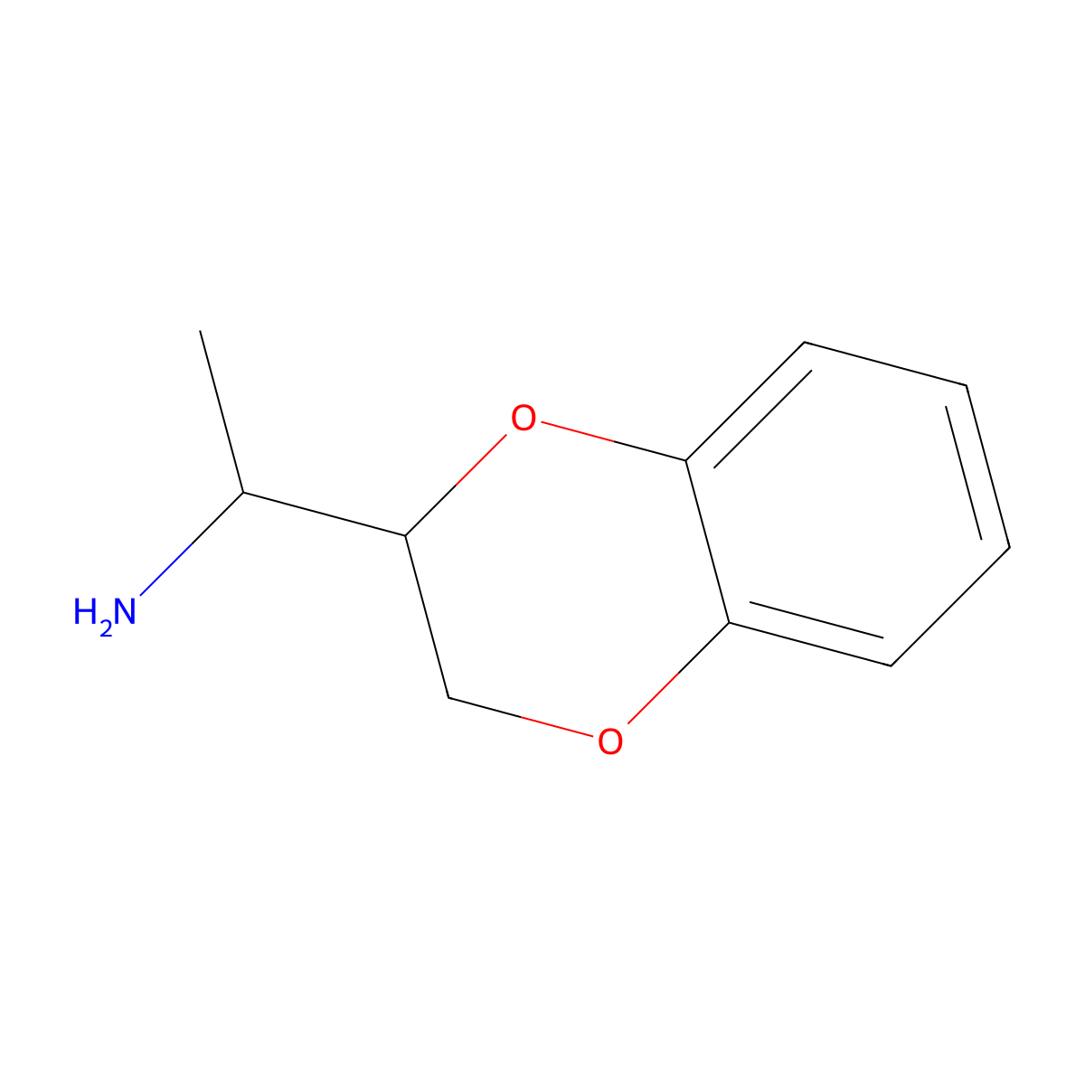 (1R)-1-(2,3-dihydro-1,4-benzodioxin-2-yl)ethan-1-amine molecular structure, CAS 1372912-56-5