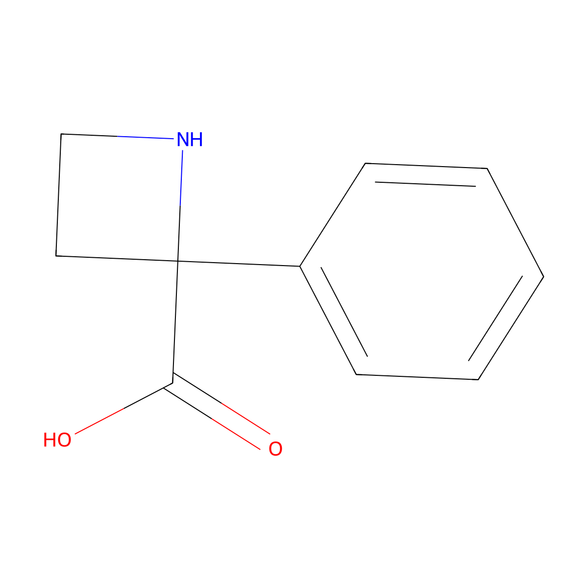 2-Phenylazetidine-2-carboxylic acid molecular structure, CAS 1372962-66-7