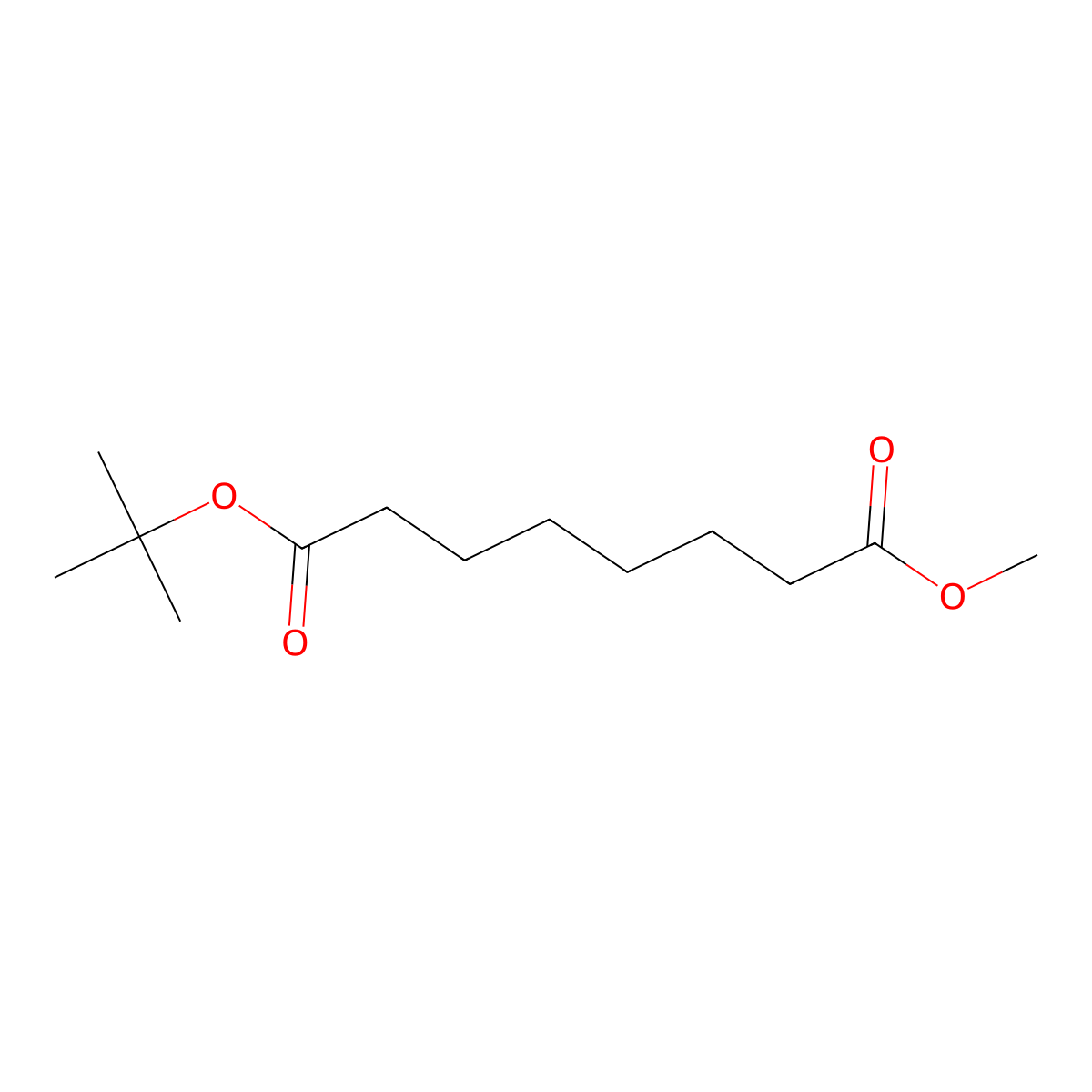 Octanedioic acid, 1,1-dimethylethyl methyl ester molecular structure, CAS 137299-08-2