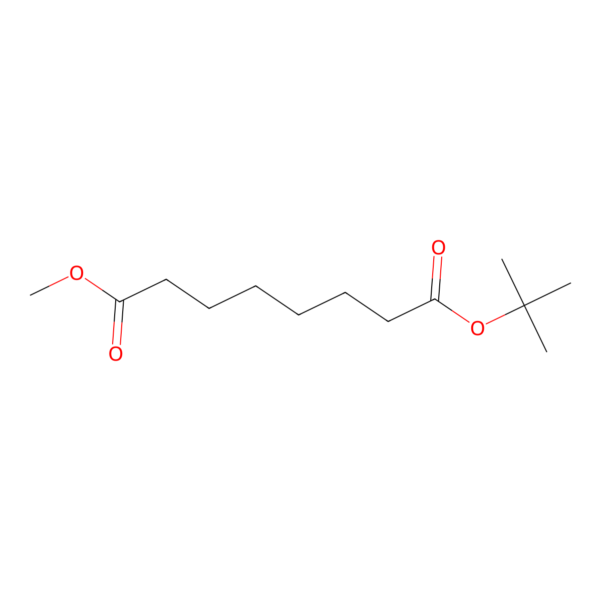 Octanedioic acid, 1,1-dimethylethyl methyl ester molecular structure, CAS 137299-08-2