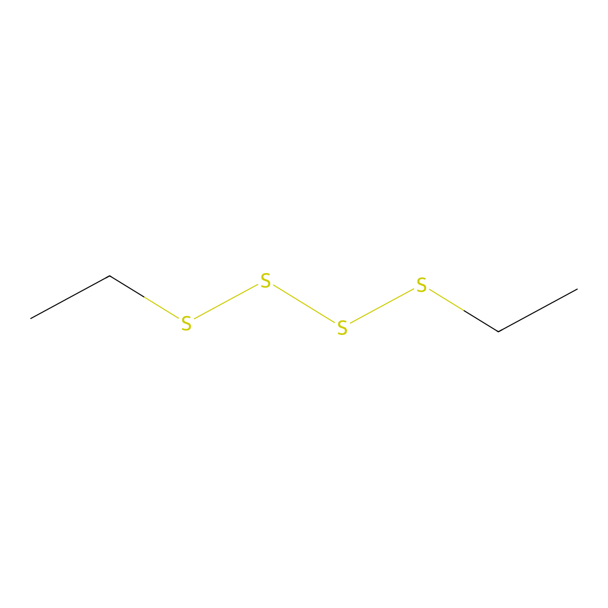 Diethyl tetrasulfide molecular structure, CAS 13730-34-2