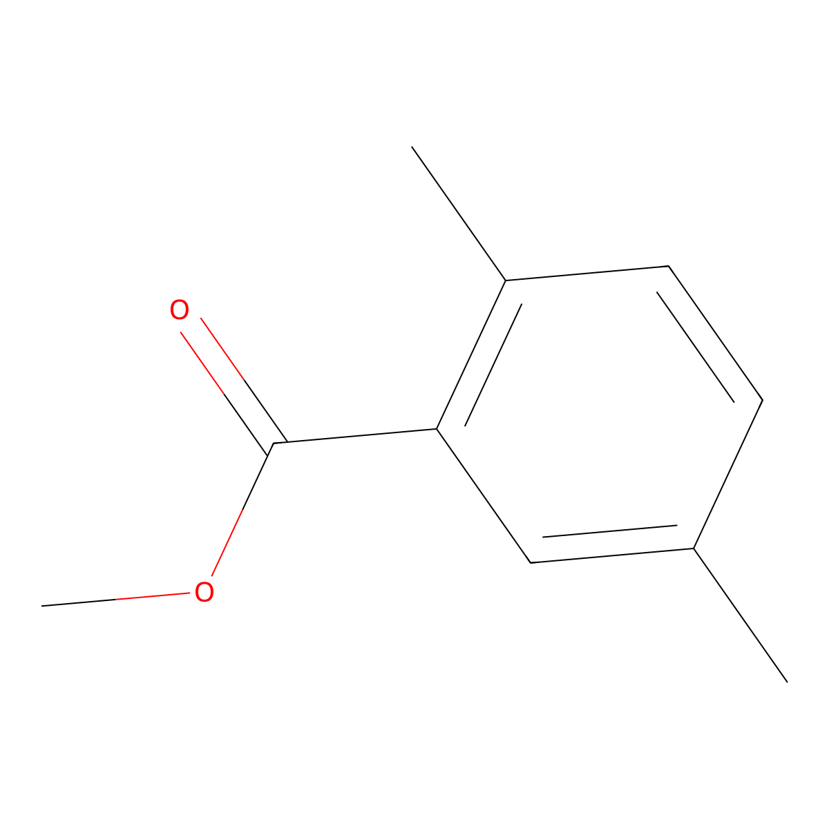 Methyl 2,5-dimethylbenzoate molecular structure, CAS 13730-55-7