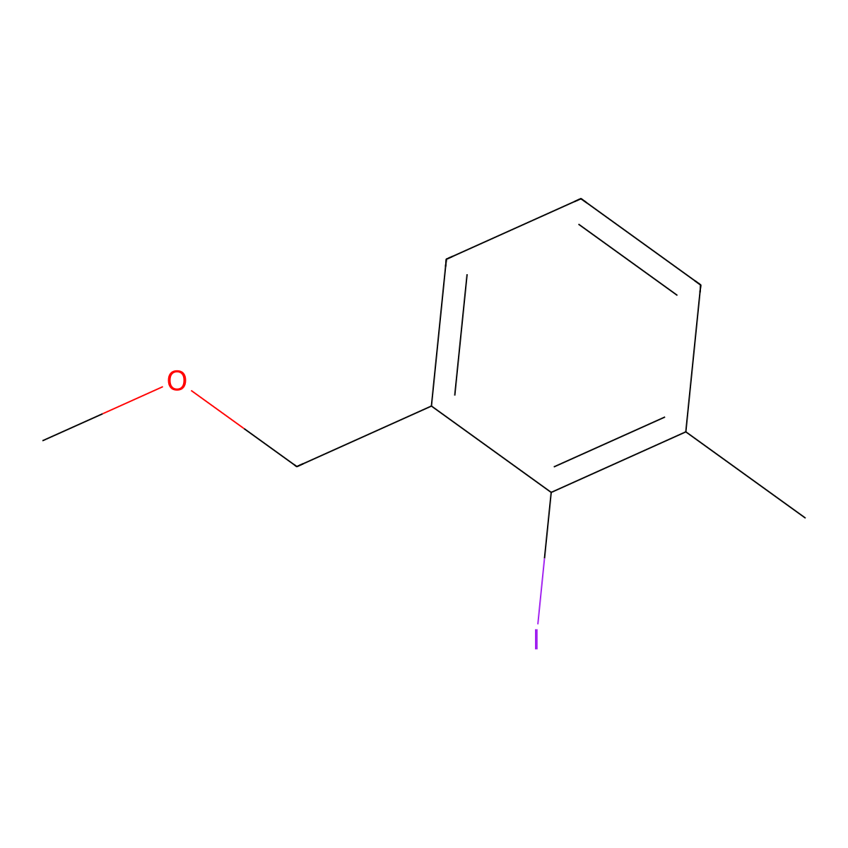 2-Iodo-1-(methoxymethyl)-3-methylbenzene molecular structure, CAS 137300-31-3
