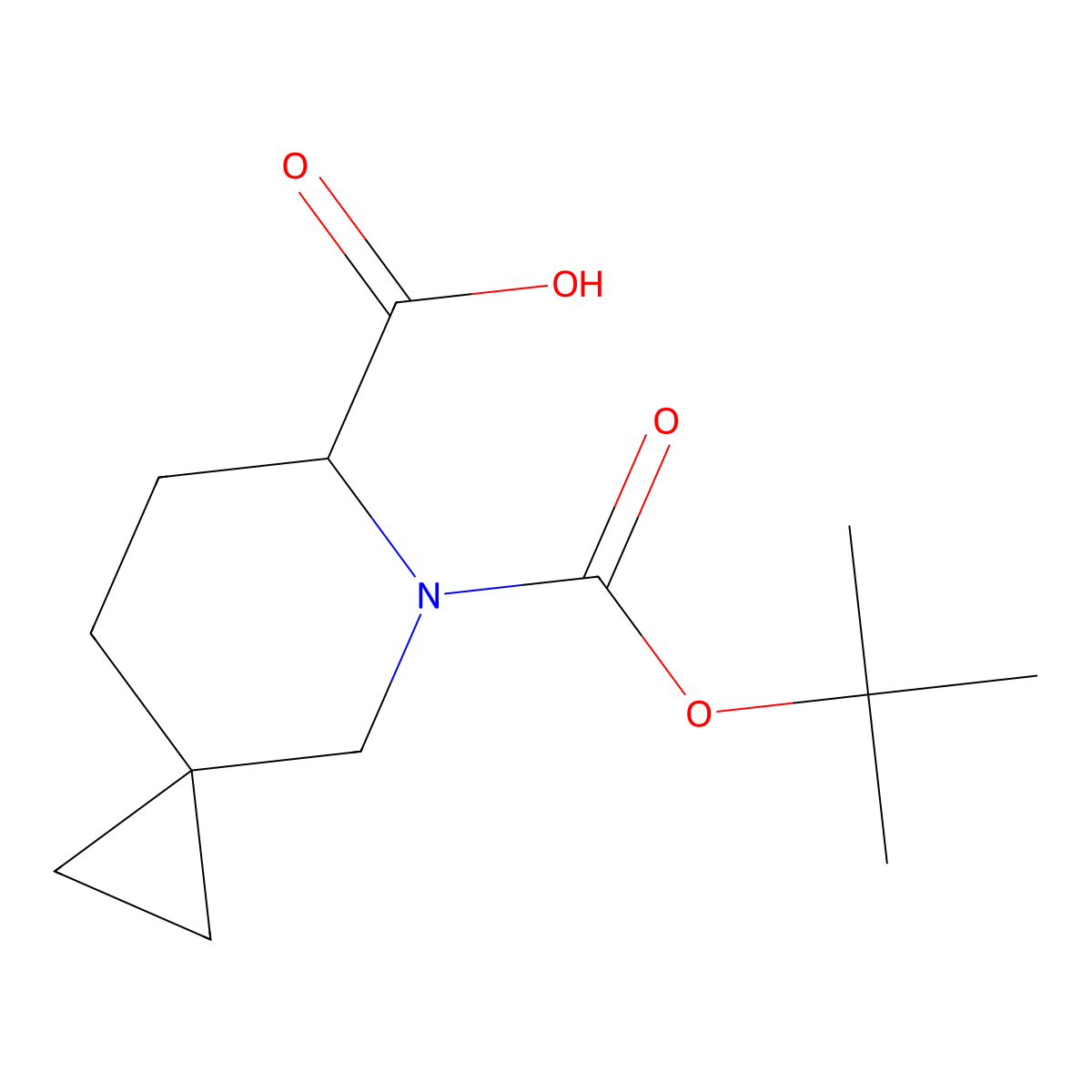 5-(Tert-butoxycarbonyl)-5-azaspiro[2.5]octane-6-carboxylic acid molecular structure, CAS 1373028-01-3