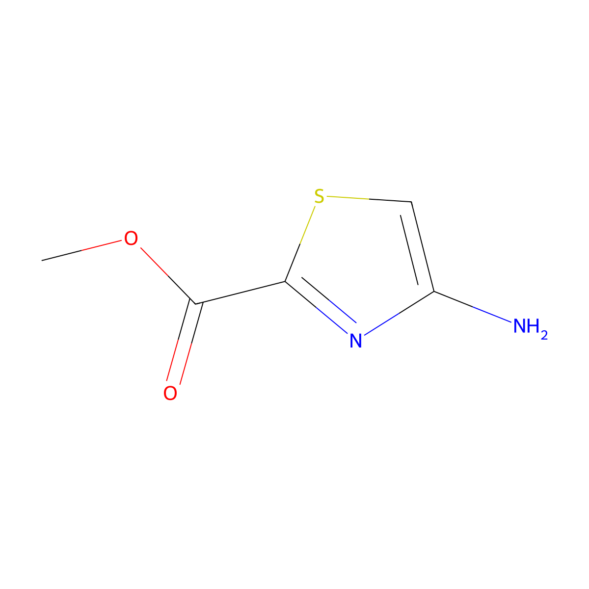Methyl 4-amino-1,3-thiazole-2-carboxylate molecular structure, CAS 1373046-14-0