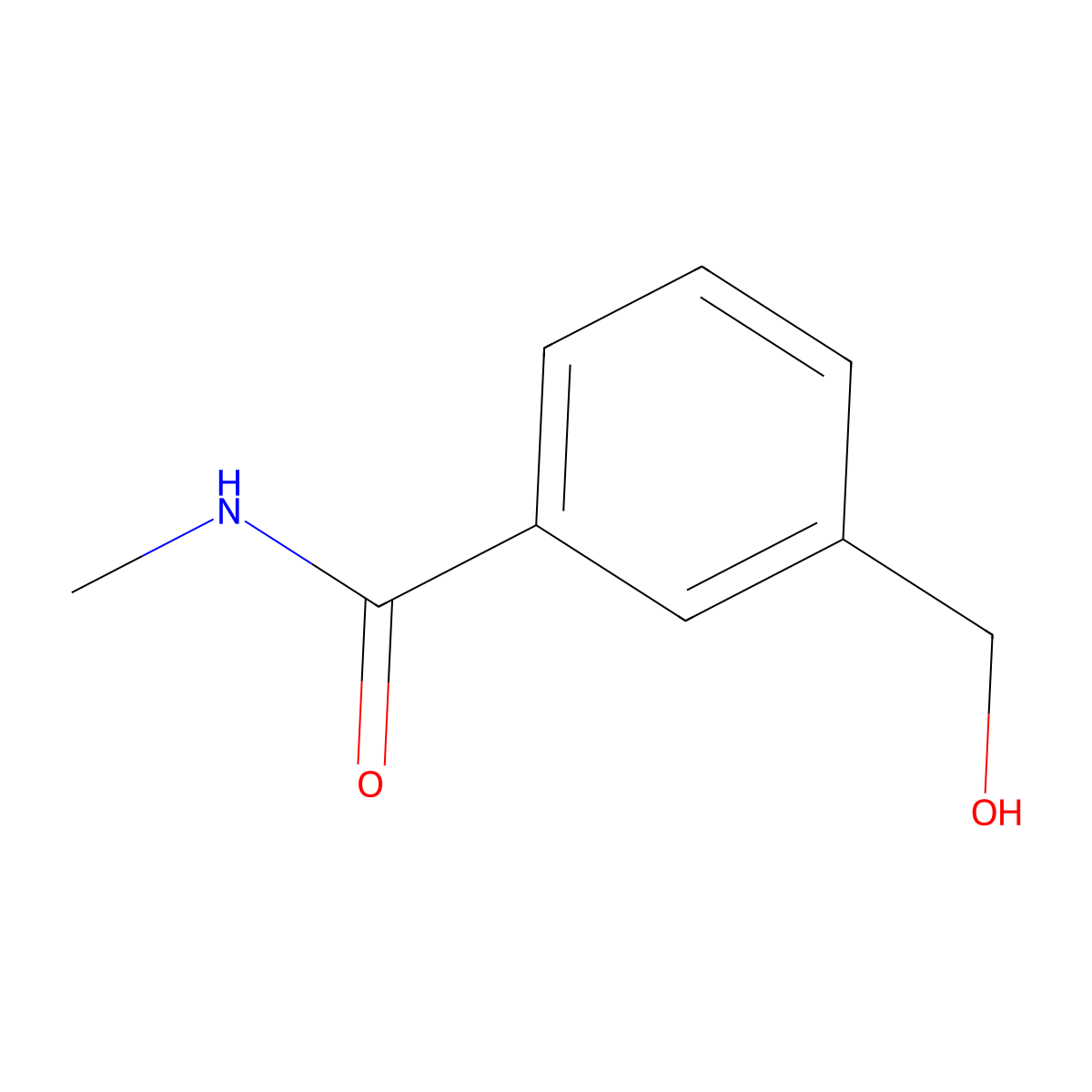 3-(hydroxymethyl)-N-methylbenzamide molecular structure, CAS 1373162-20-9