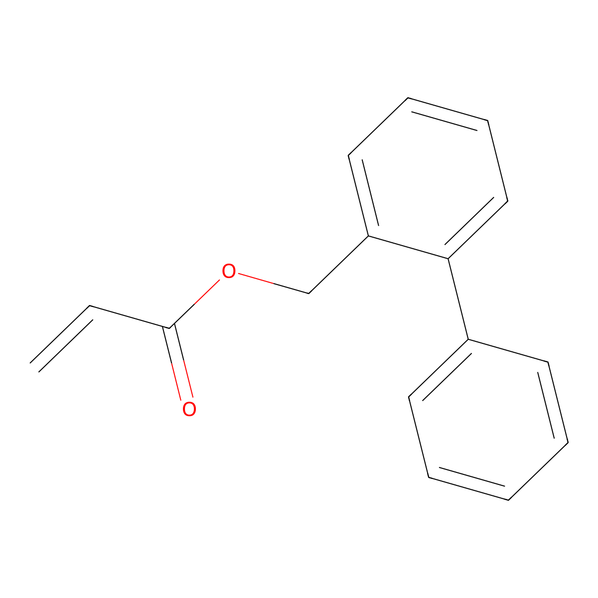 o-Phenylbenzyl acrylate molecular structure, CAS 1373162-82-3