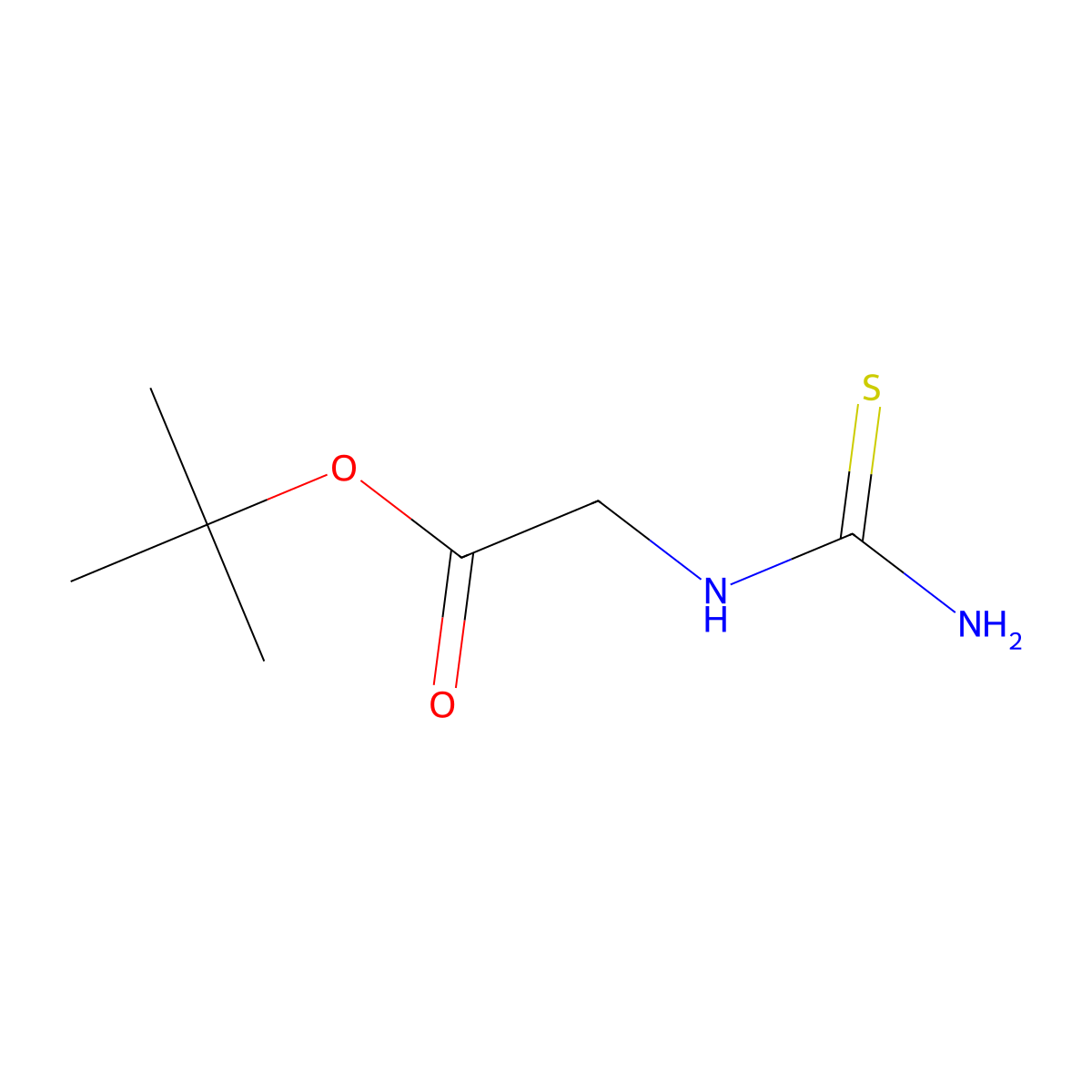 tert-Butyl 2-thioureidoacetate molecular structure, CAS 1373166-86-9