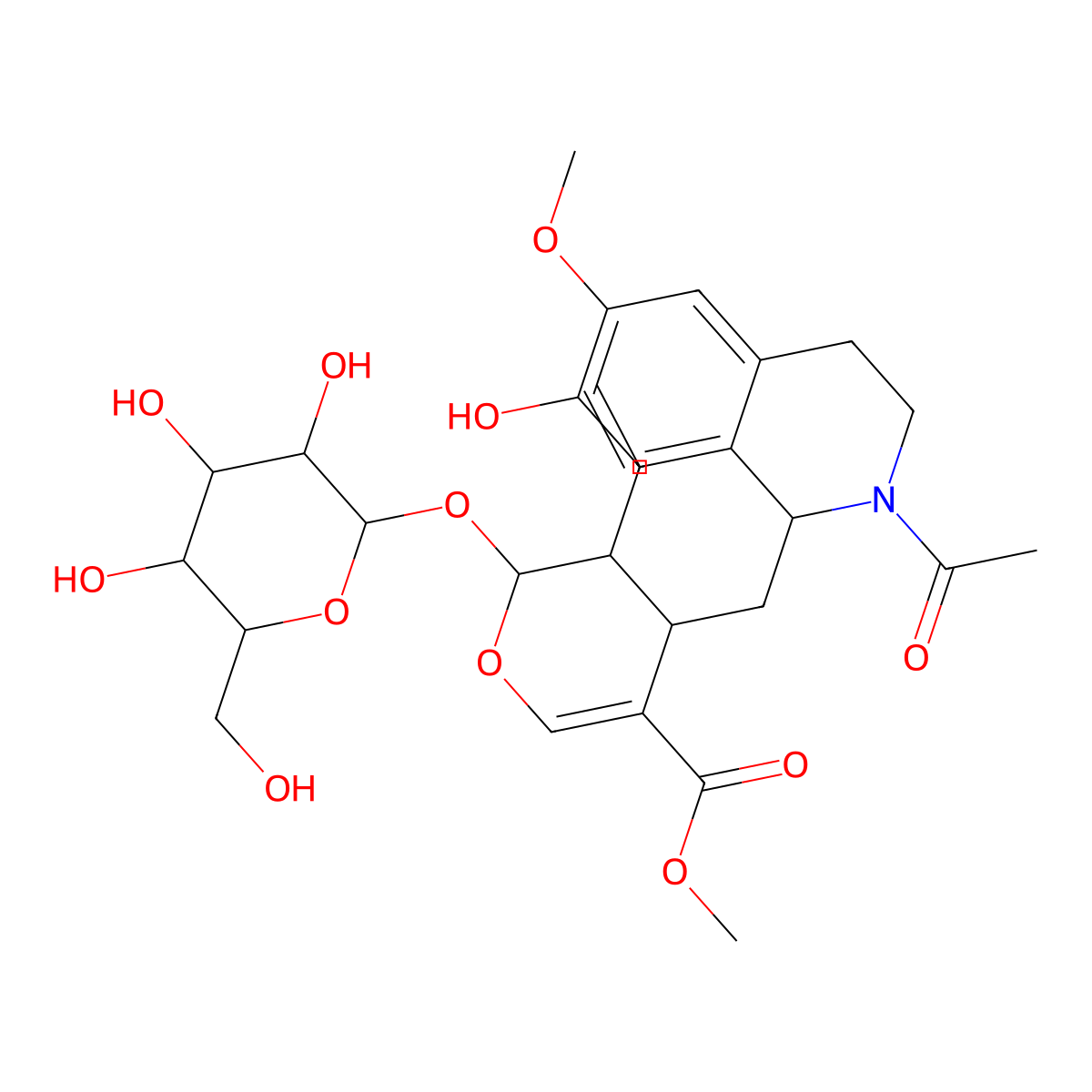 6-O-Methylipecoside molecular structure, CAS 137318-68-4