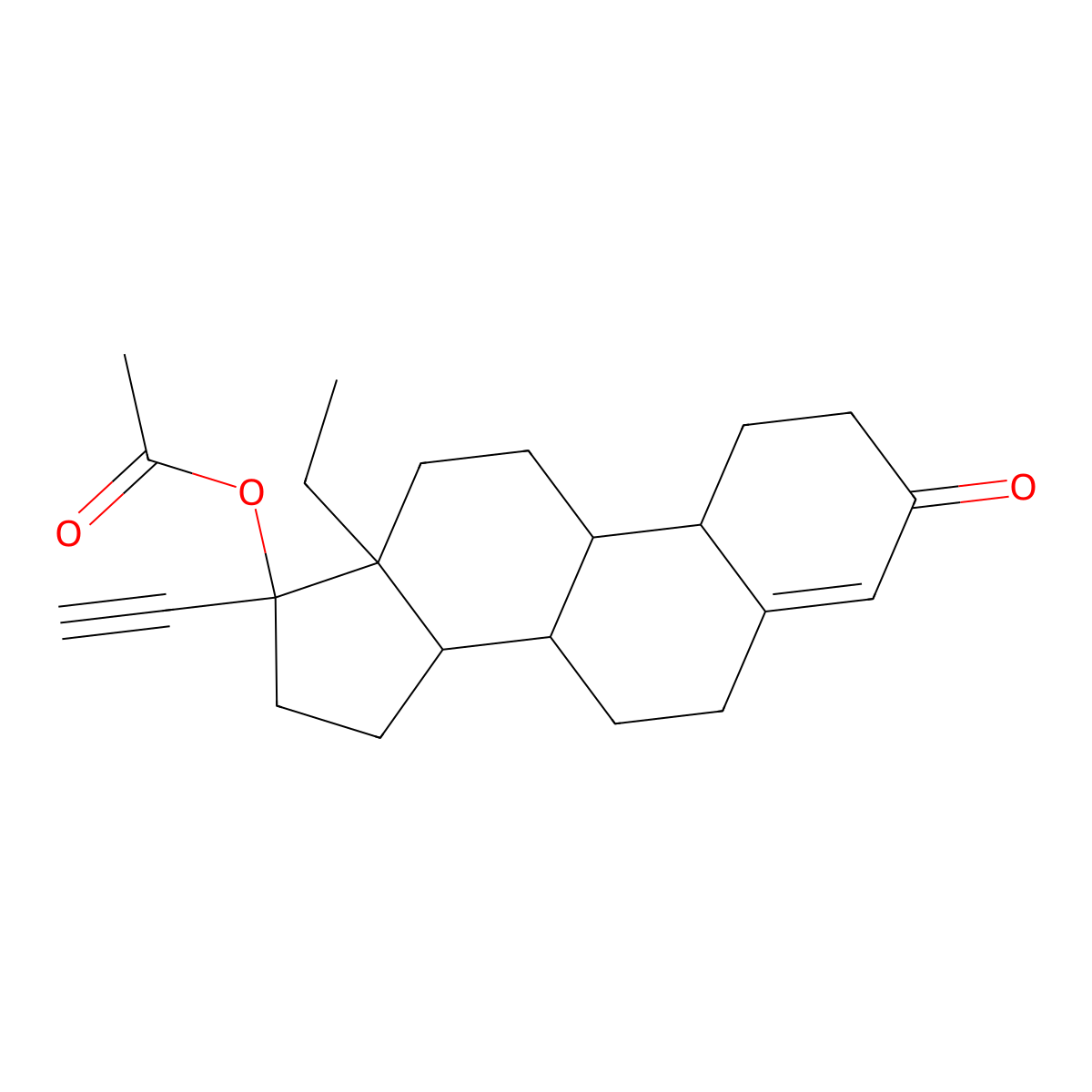 Levonorgestrel Acetate molecular structure, CAS 13732-69-9