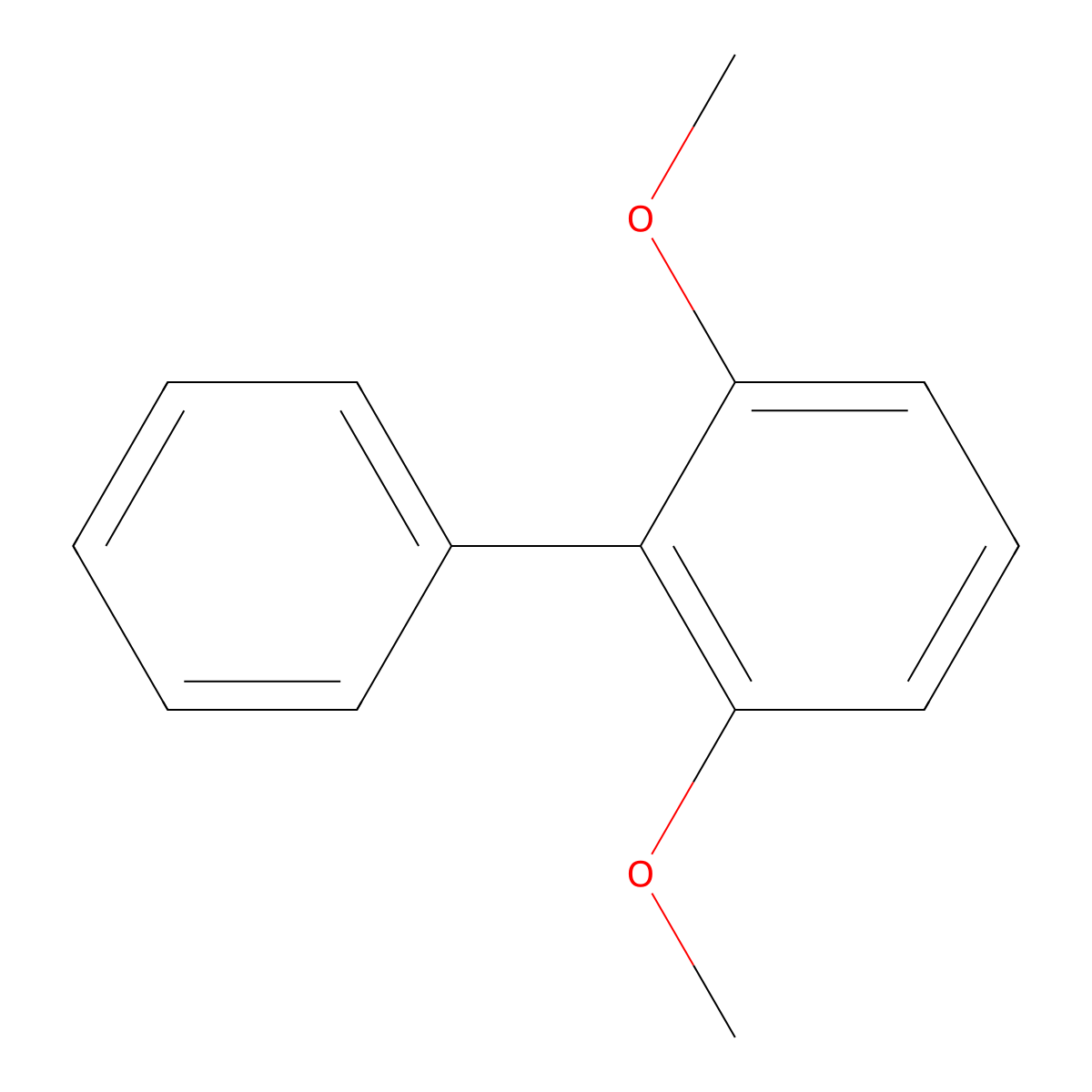 2,6-Dimethoxybiphenyl molecular structure, CAS 13732-86-0