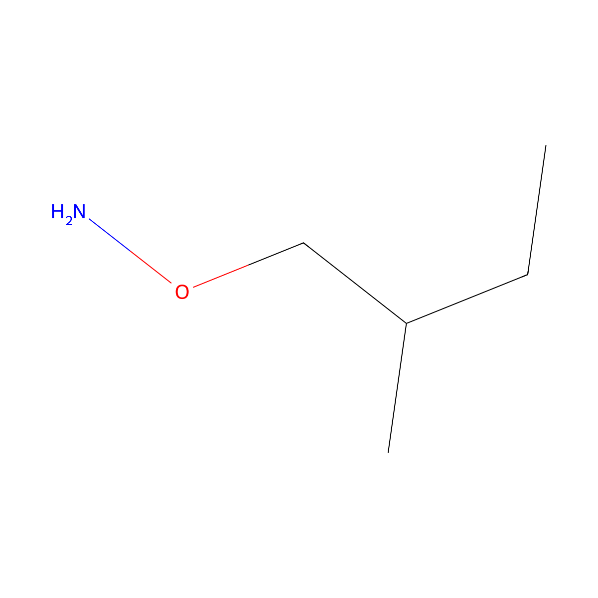O-(2-methylbutyl)hydroxylamine molecular structure, CAS 1373211-33-6