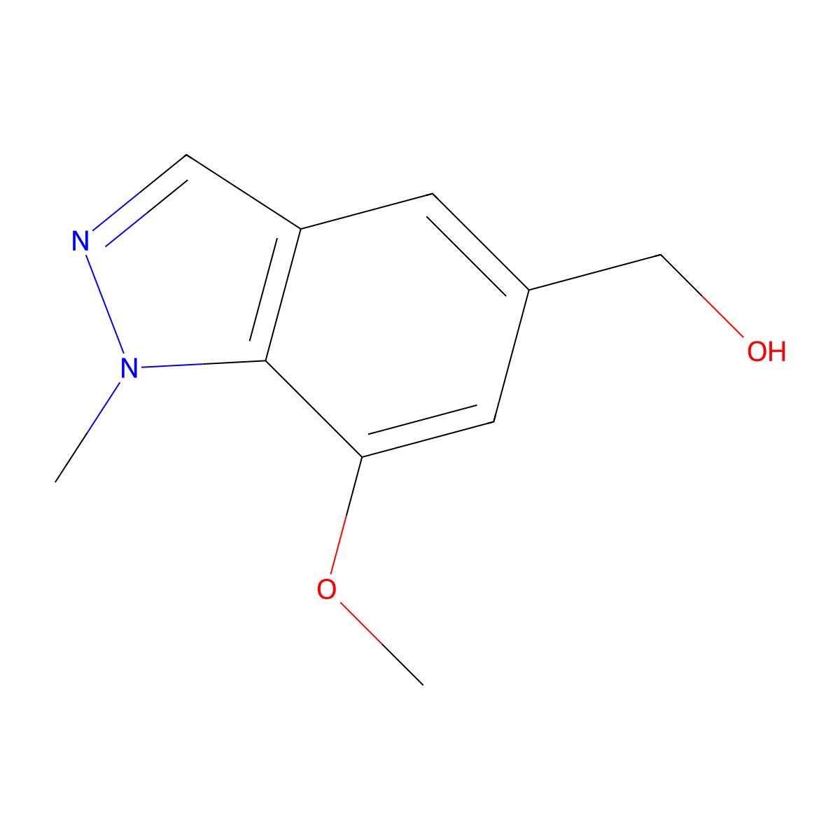 (7-Methoxy-1-methyl-1H-indazol-5-yl)-methanol molecular structure, CAS 1373223-06-3