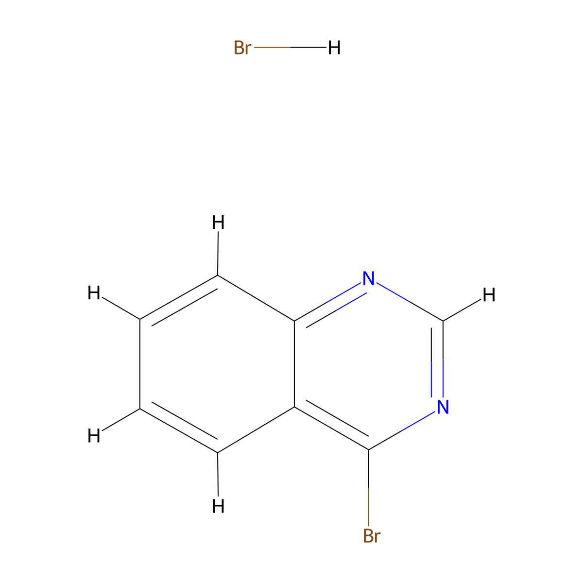 4-Bromo-quinazoline hydrobromide molecular structure, CAS 1373223-20-1