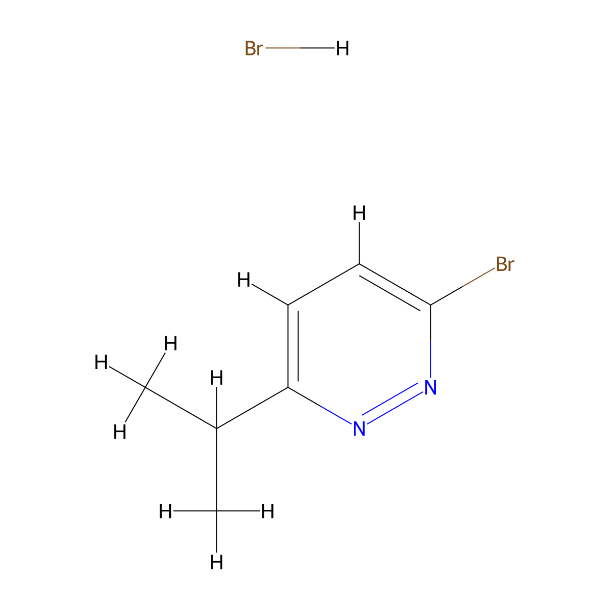 3-Bromo-6-isopropyl-pyridazine hydrobromide molecular structure, CAS 1373223-56-3
