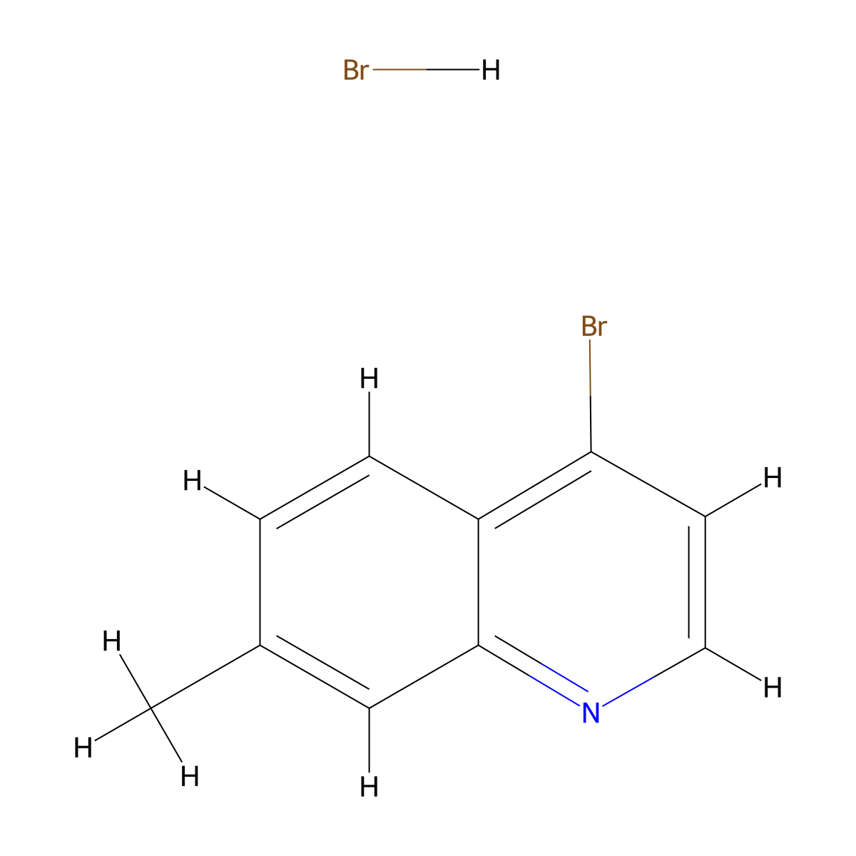 4-Bromo-7-methyl-quinoline hydrobromide molecular structure, CAS 1373223-66-5