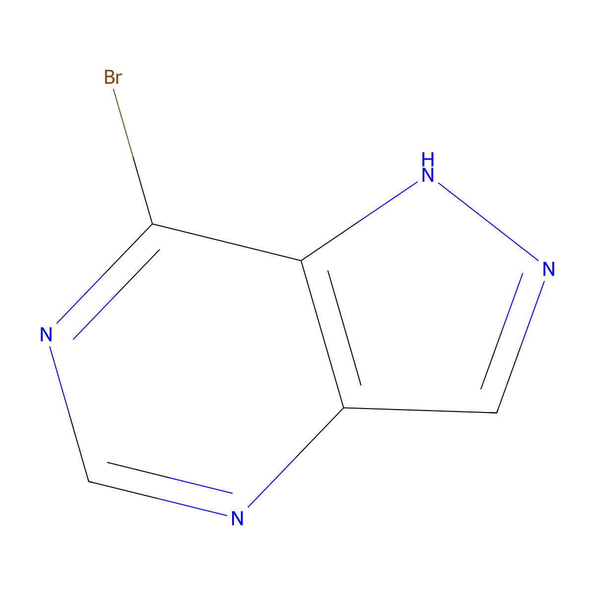 7-Bromo-1H-pyrazolo[4,3-d]pyrimidine molecular structure, CAS 1373223-77-8
