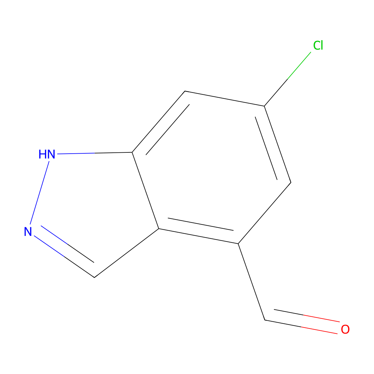 6-Chloro-1H-indazole-4-carbaldehyde molecular structure, CAS 1373223-78-9