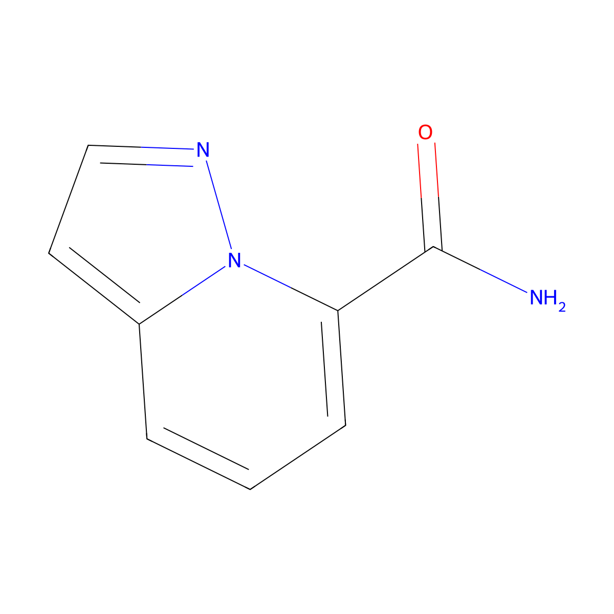 Pyrazolo[1,5-a]pyridine-7-carboxylic acid amide molecular structure, CAS 1373223-82-5