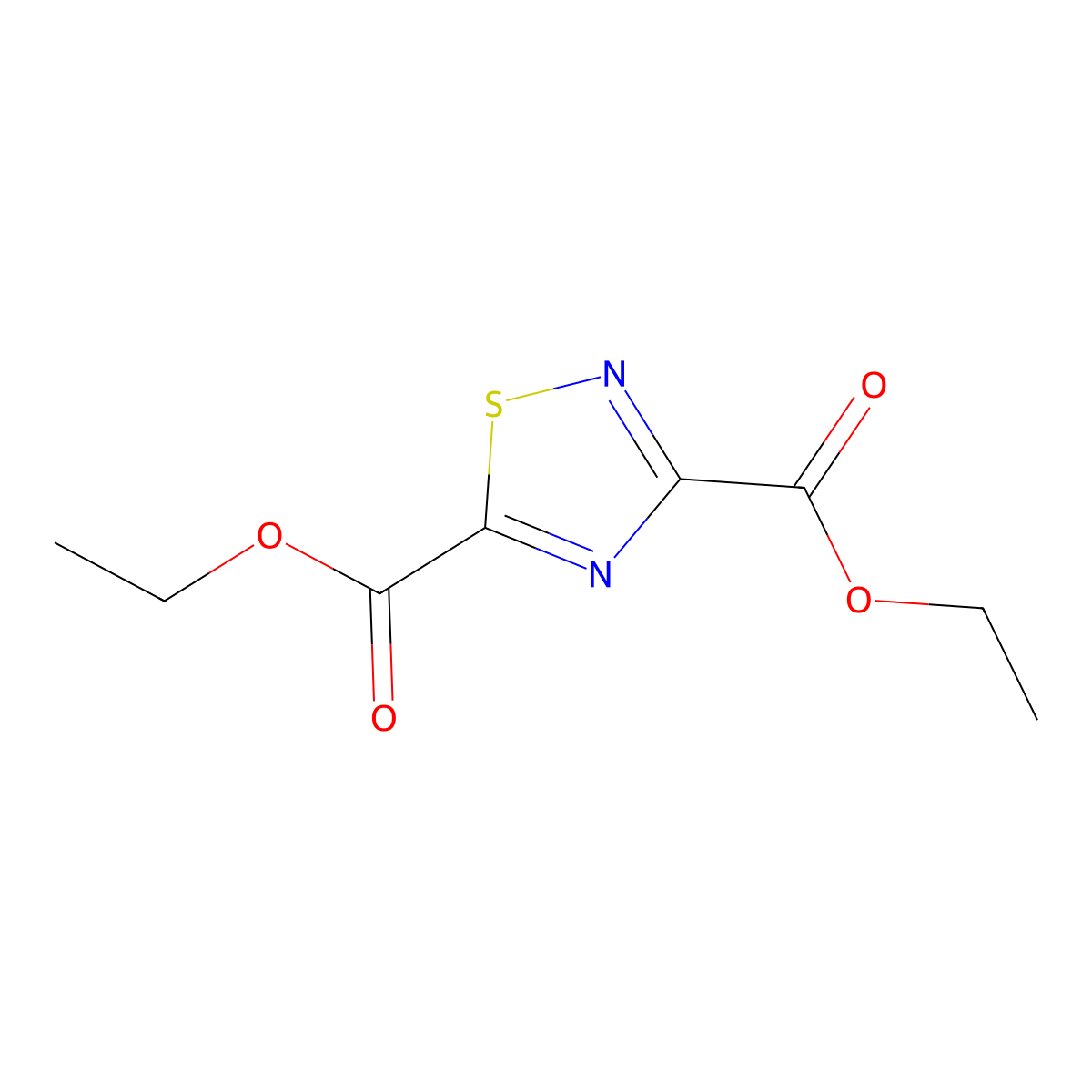 [1,2,4]Thiadiazole-3,5-dicarboxylic acid diethyl ester molecular structure, CAS 1373223-83-6