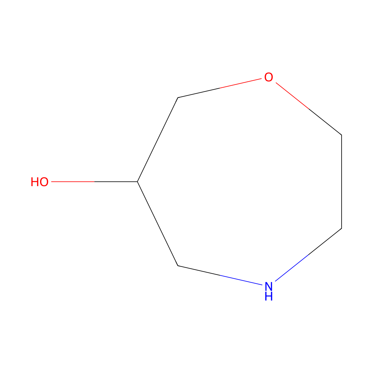 (S)-1,4-oxazepan-6-ol molecular structure, CAS 1373232-31-5