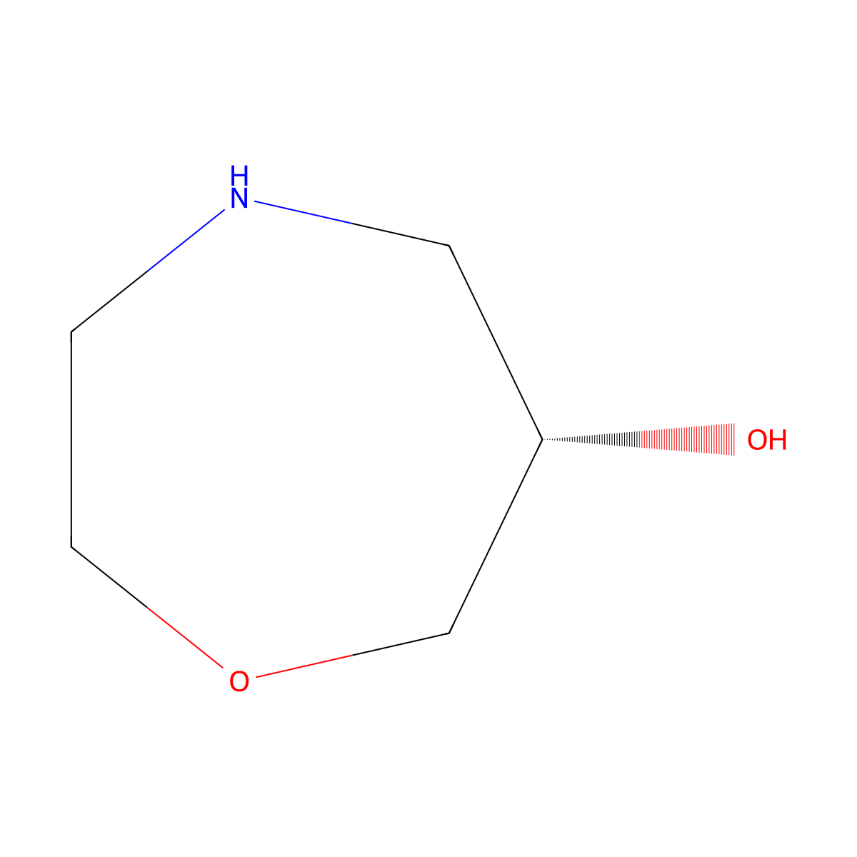 (S)-1,4-oxazepan-6-ol molecular structure, CAS 1373232-31-5