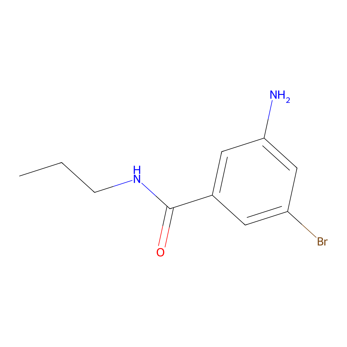 3-Amino-5-bromo-N-propylbenzamide molecular structure, CAS 1373232-35-9