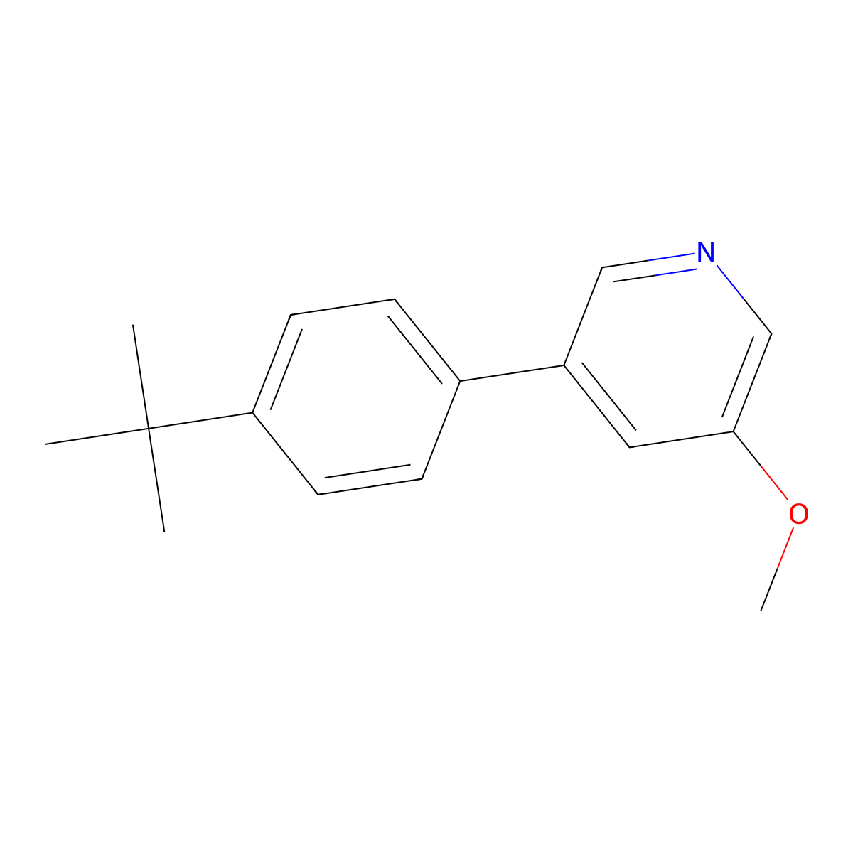 3-(4-t-Butylphenyl)-5-methoxypyridine molecular structure, CAS 1373232-37-1