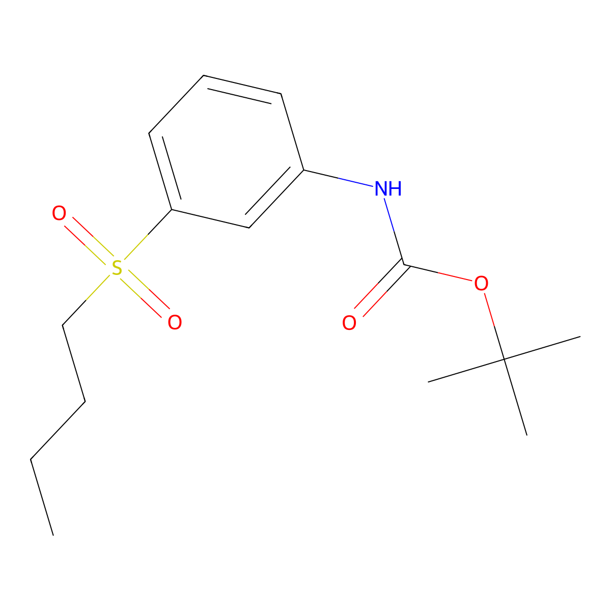 t-Butyl N-[3-(butane-1-sulfonyl)phenyl]carbamate molecular structure, CAS 1373232-46-2