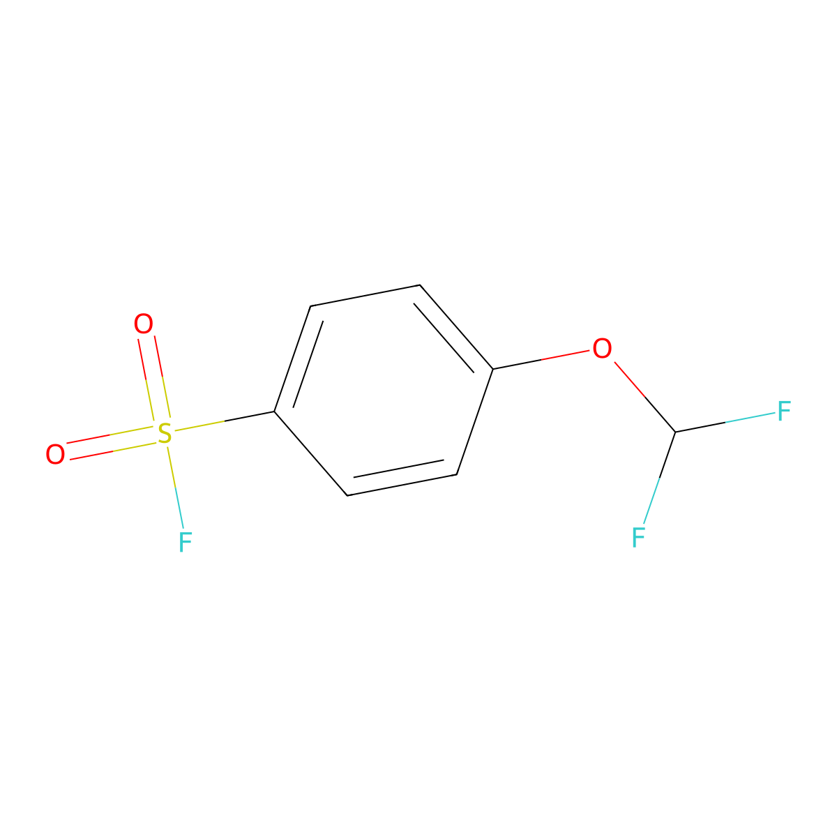 4-(Difluoromethoxy)benzene-1-sulfonyl fluoride molecular structure, CAS 1373232-49-5