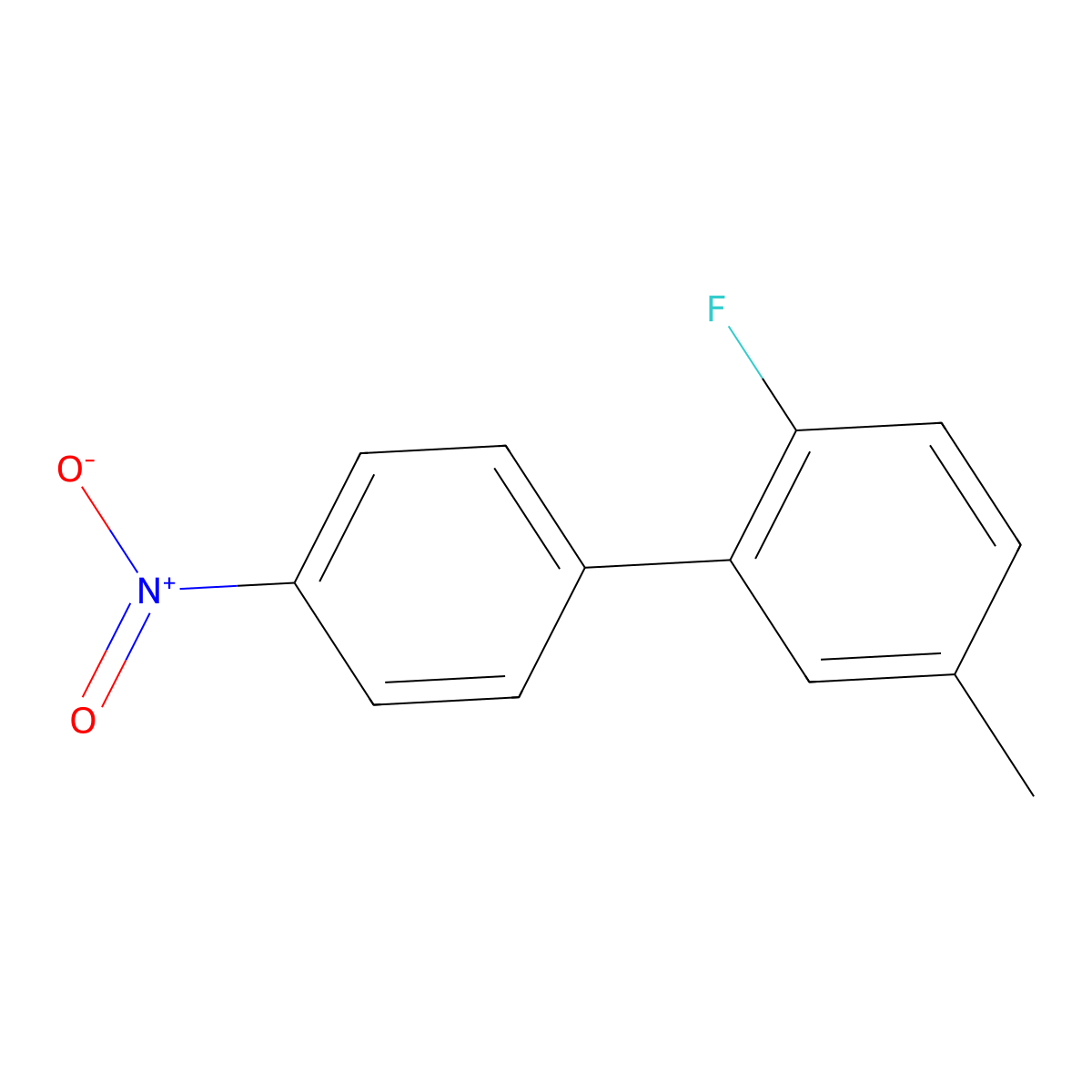 4-Fluoro-3-(4-nitrophenyl)toluene molecular structure, CAS 1373232-66-6