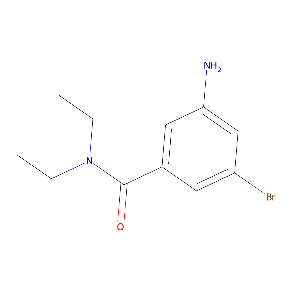 3-Amino-5-bromo-N,N-diethylbenzamide molecular structure, CAS 1373232-82-6