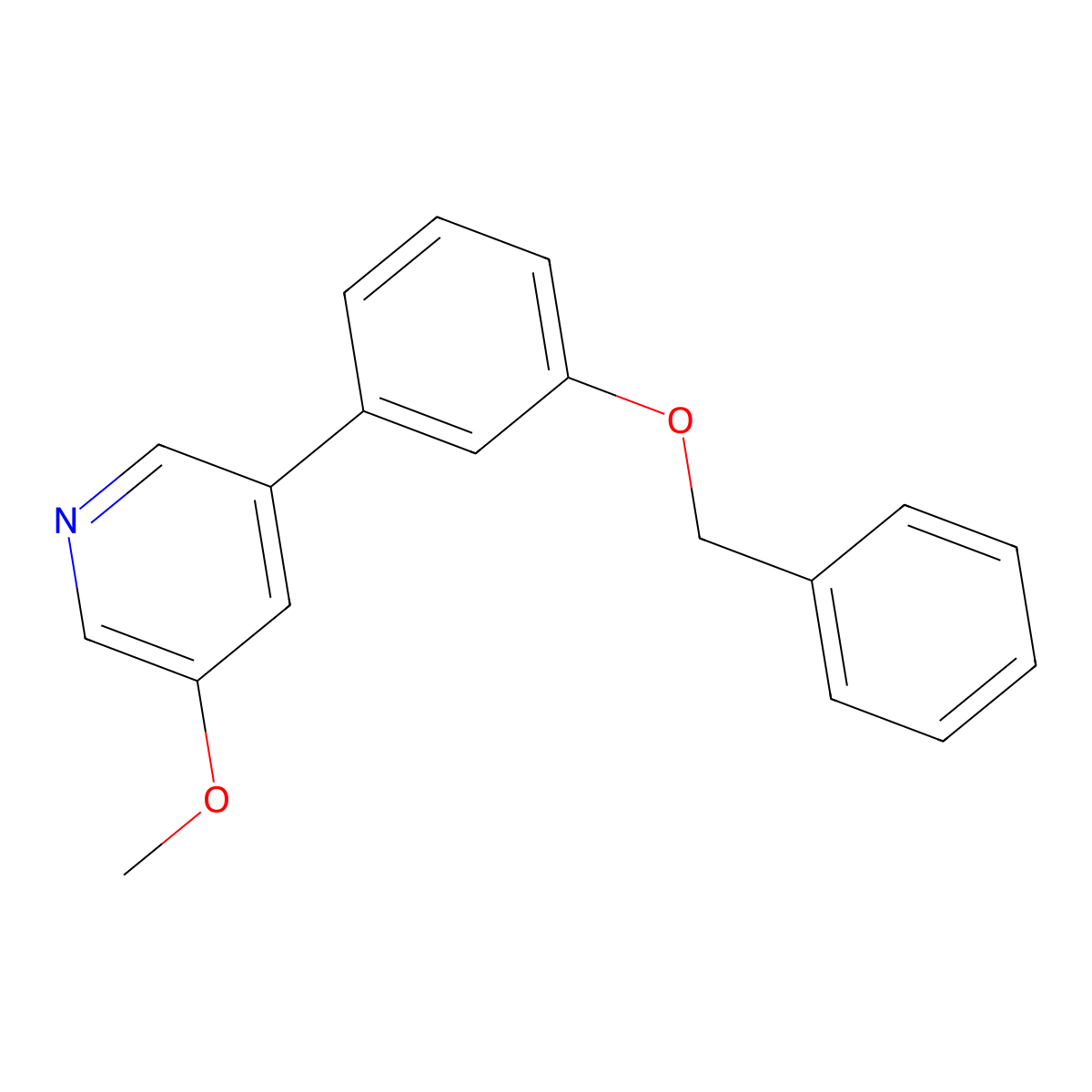 3-[3-(Benzyloxy)phenyl]-5-methoxypyridine molecular structure, CAS 1373232-89-3