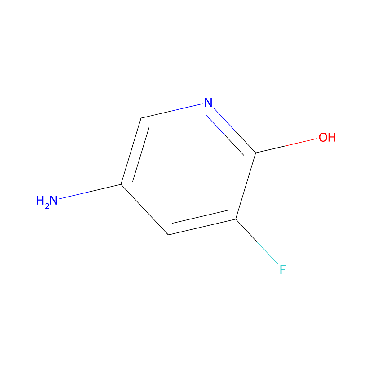 5-Amino-3-fluoropyridin-2-ol molecular structure, CAS 1373233-01-2